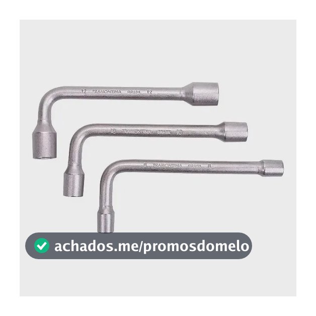 Jogo Chave Biela Em L 8mm 10mm 12mm Para Moto Tramontina