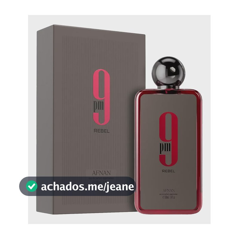 Perfume Árabe - Afnan 9pm Rebel Edp 100ml- Perfume Masculino