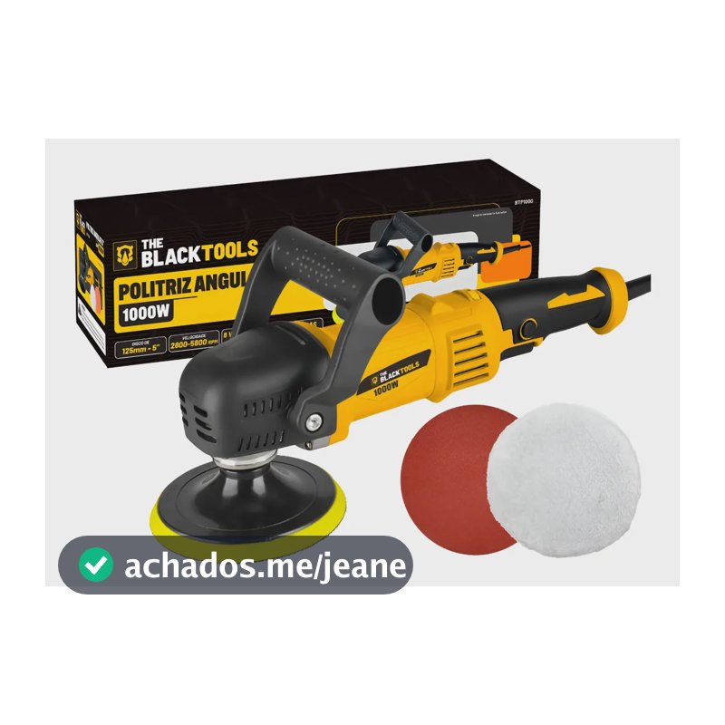 Politriz Angular Automotiva 5 Pol. 1000w Profissional 110v Amarelo 127v