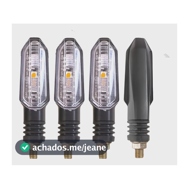 4 Pisca Seta Nxr Bros 150/160 Cg Titan Fan, Cbx,cb Xre Esquerdo/direito Preto