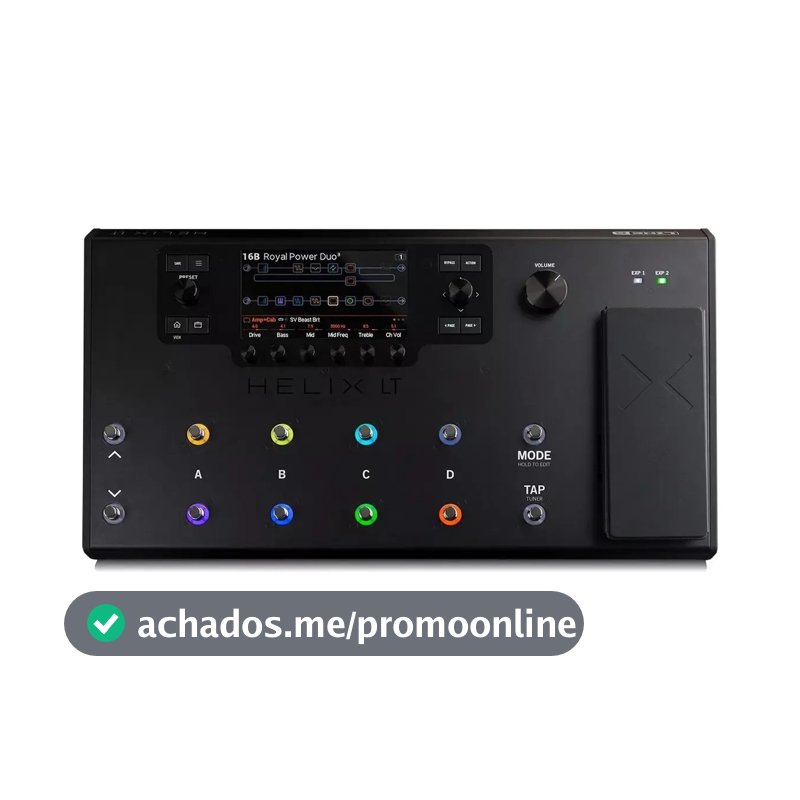 Pedal de efeito Line 6 Helix LT HELIXLT preto