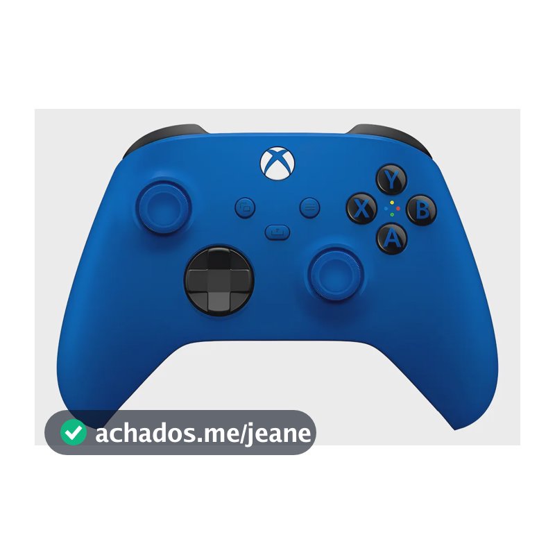 Controle Joystick Sem Fio Microsoft Xbox Shock Blue