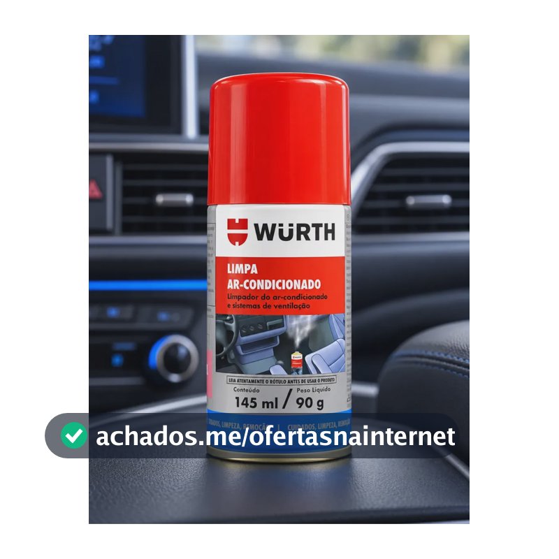 Limpa E Higieniza Ar Condicionado Automotivo Wurth 145ml 90g Carro Nov
