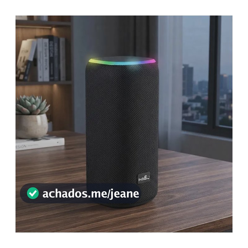 Caixinha Som C/led Bluetooth Alta Potencia Ims X81 Ipx6 60w Cor Preto
