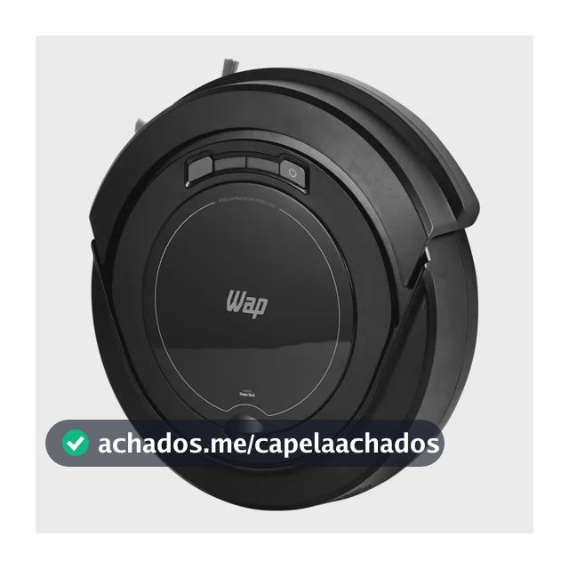 Robô aspirador Robot W90 varre aspira e passa pano 30w Wap cor preto