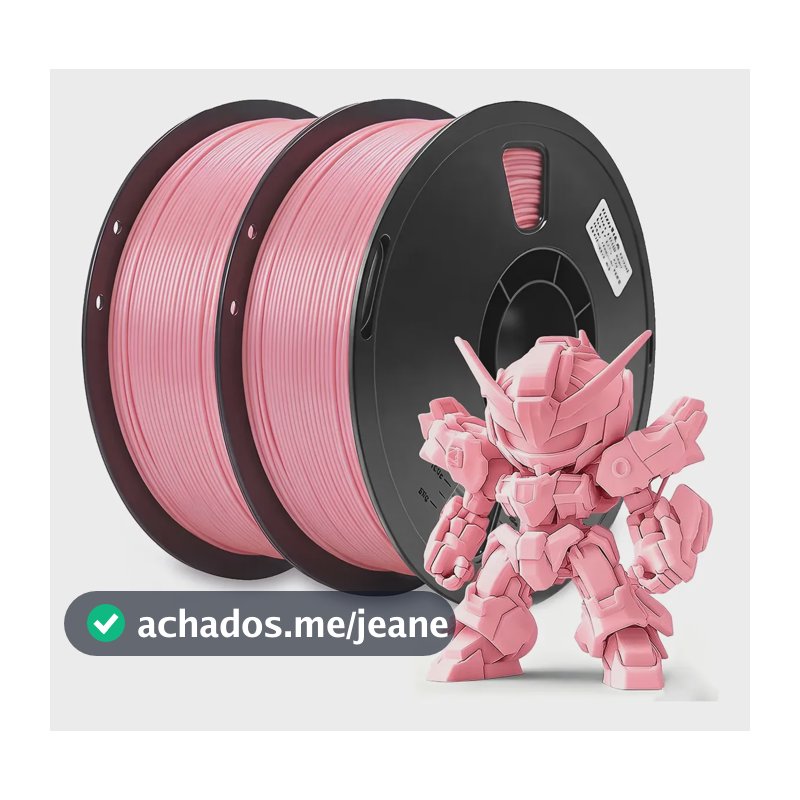 Filamento De Impressora 3d Pla 1,75mm 2kg Impressão Cor Lisa Rosa-claro