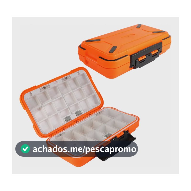 Estojo De Pesca Organizador Anzol A Prova Impermeável Top Laranja-claro