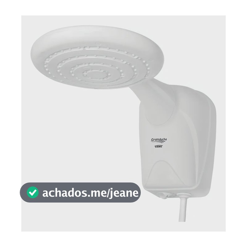 Chuveiro Eletrônico Fame Granducha Branco 5400W com Controle de Temperatura