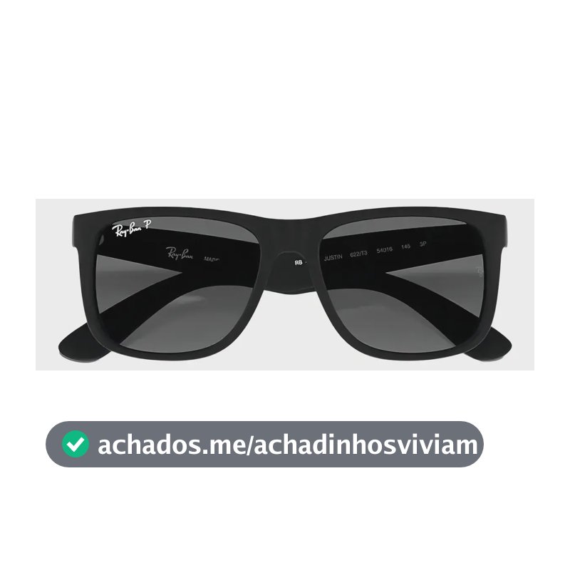 Óculos de sol polarizados Ray-Ban Justin Classic Rb4165l Degradê