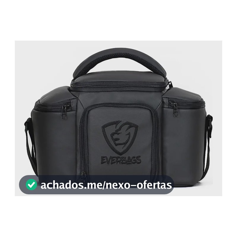 Bolsa Térmica Fitness Marmita Lacheira Academia Top Preto Pt Desenho do tecido Liso