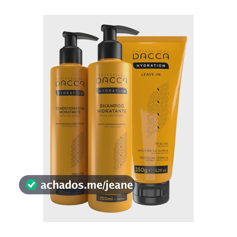 Dacca Home Care Shampoo Condicionador Leave-in Profissional
