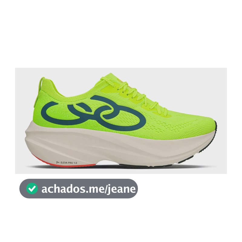Tênis Olympikus Vibra Masculino Corrida Verde-limão Liso 40 Br