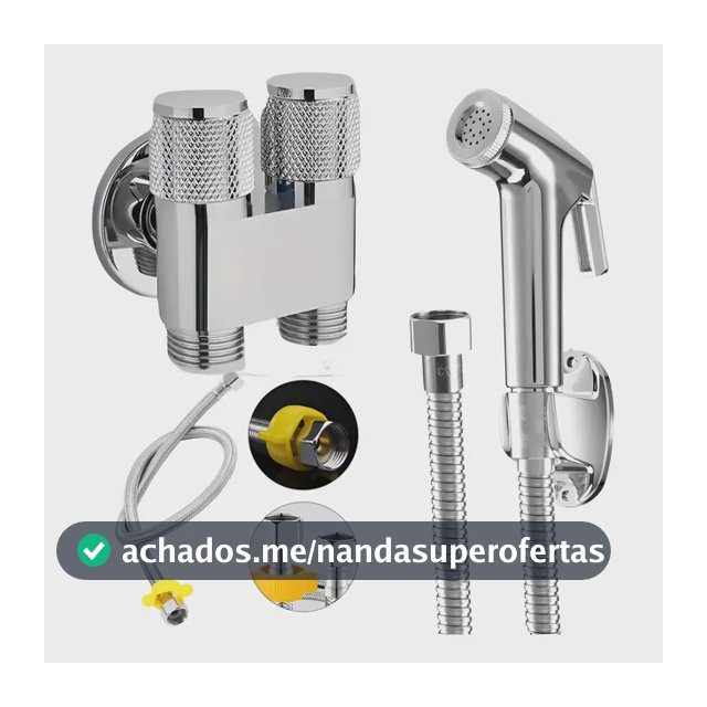 Duchinha Ducha Higiênica  Registro Duplo Moderno E Rabicho