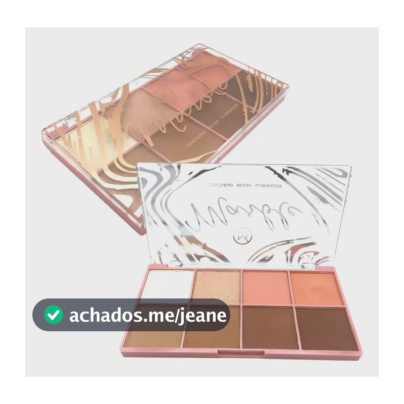 Paleta de Contorno Blush Iluminador Pó My Life My8313