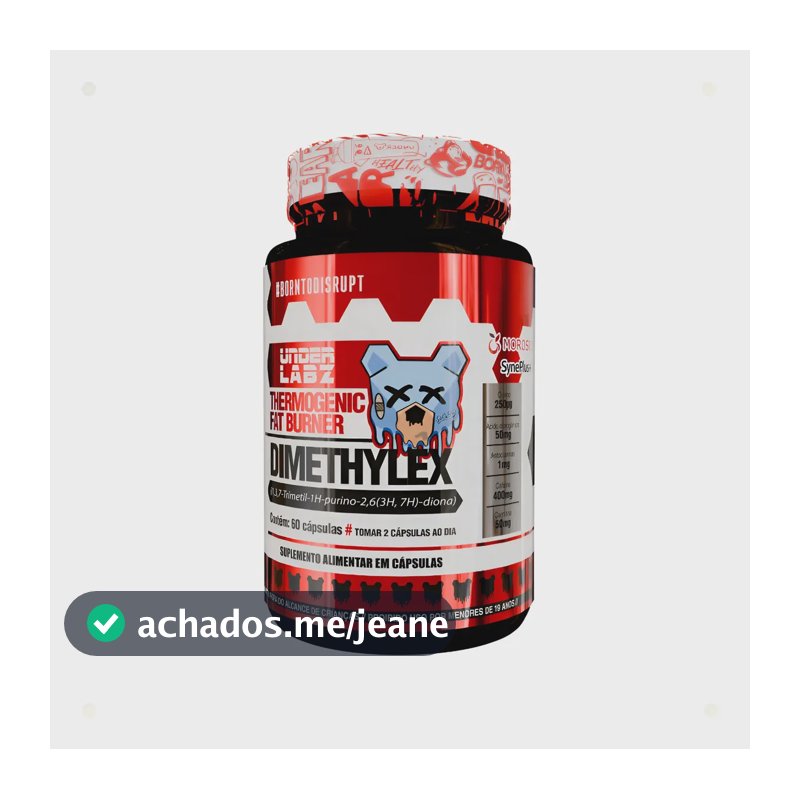 Dimethylex Under Labz 60 Cáps Under Labz Cafeína L-carnitina Sem Sabor