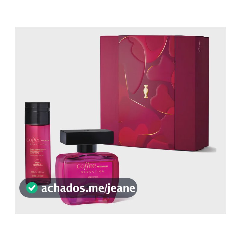 Kit Presente De Namorados Coffee Woman Seduction (2 Itens)