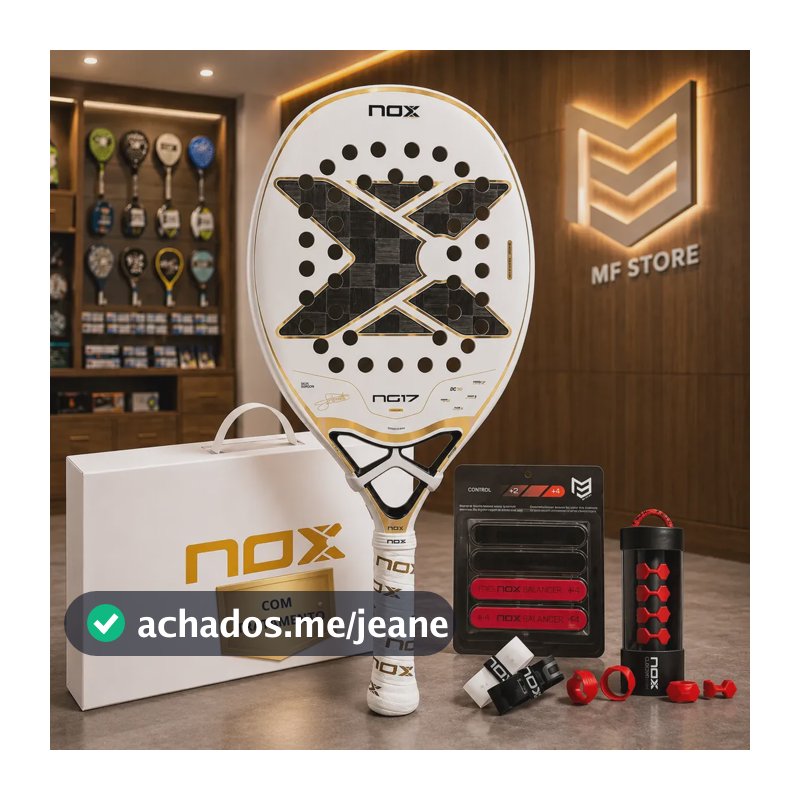 Raquete De Beach Tennis Nox Ng17 2026 - Com Tratamento 324g Balance 25.3