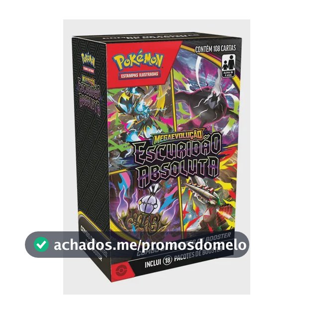 Cartas Pokémon TCG Booster Coleção Escuridão Absoluta 108 Cards Copag