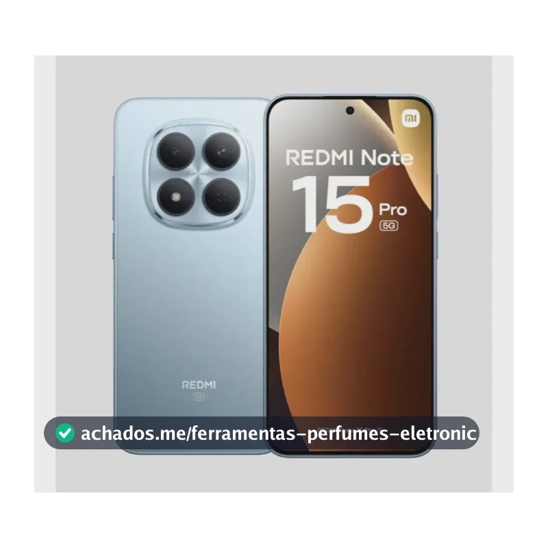Smartphone Xiaomi Redmi Note 15 Pro 5g 256gb 8gb Ram Amoled 6.83 120hz Azul