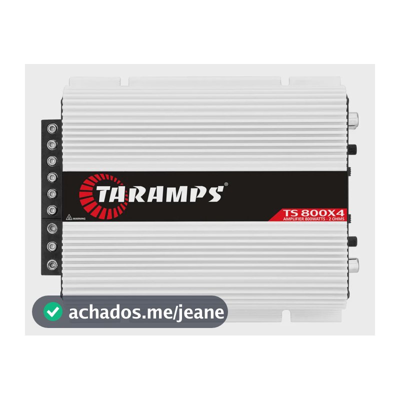 Modulo Taramps Ts 800 Rms Ts800x4 2 Ohms Amplificador 800w Entrada Rca E Fio T800 4 Canais Som Automotivo