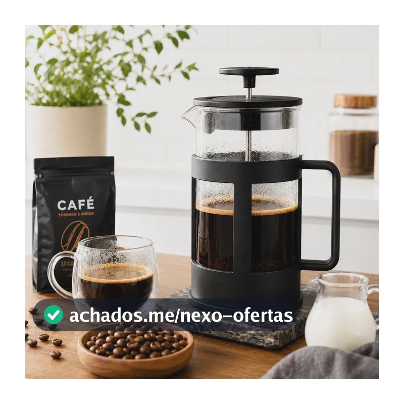 Cafeteira Prensa Francesa De Vidro Borossilicato 600ml Potistore Aço Inox Leite Cremoso Cremeira Capuccino Chá Café Profissional