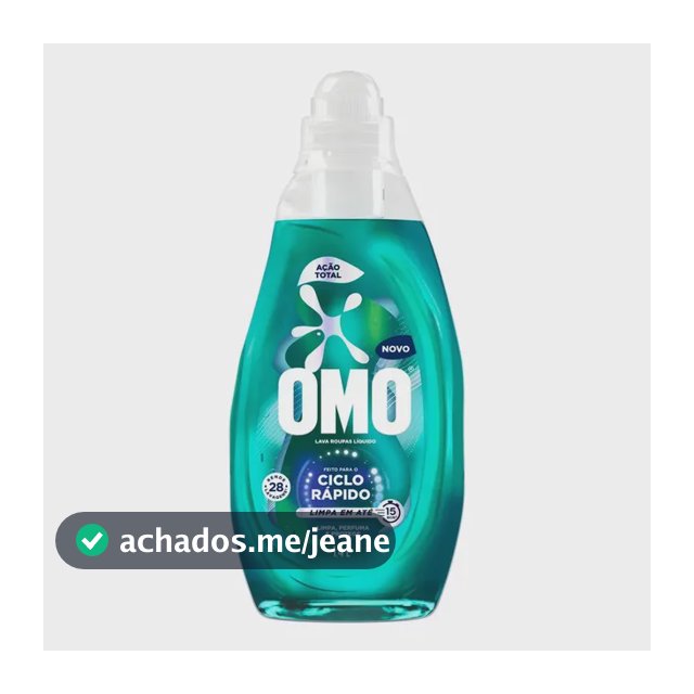 Lava-roupas Líquido Omo Ciclo Rápido Ação Total 1,4l