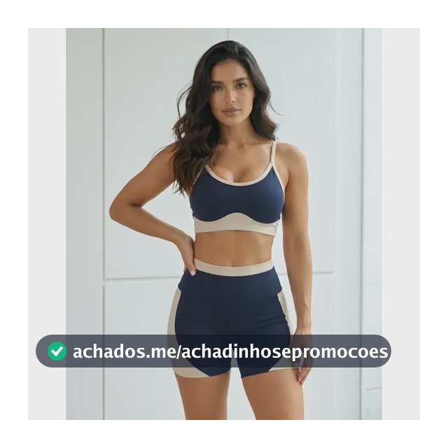 Conjunto Fitness Academia Treino Anatomico Top Duplo Recorte