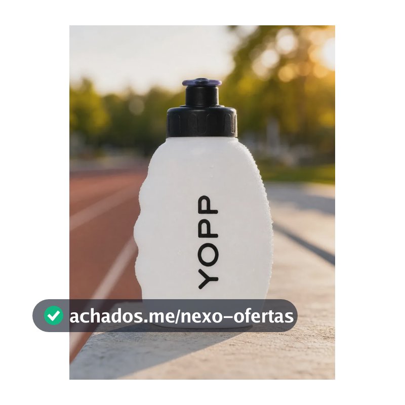 Garrafa Squeeze Yopp 200ml Abertura Rápida Branca