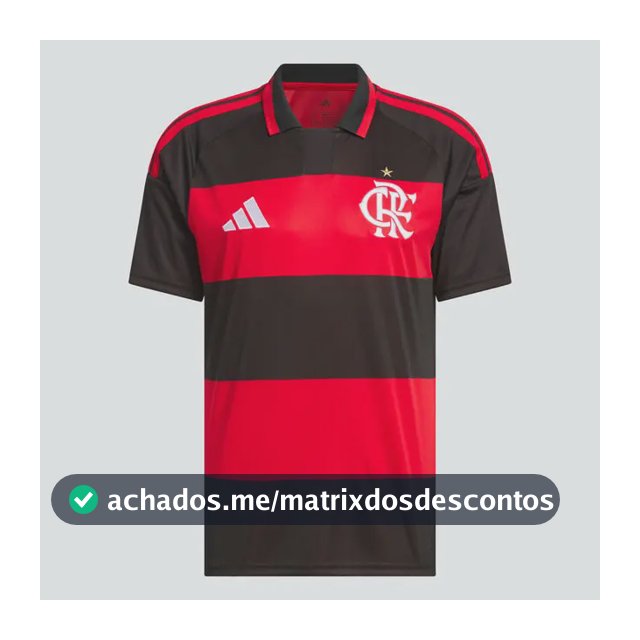 Camisa Do Flamengo Masculina I Cr 26 adidas Red/black Sem Jogador G