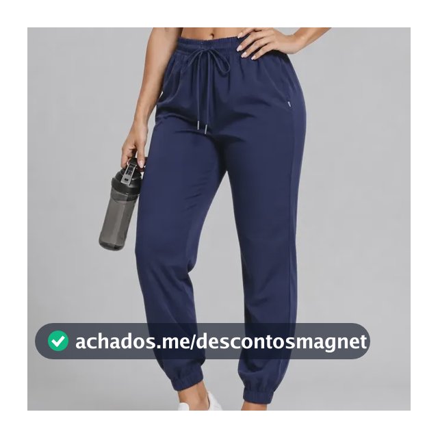 Calça Jogger Tactel Soltinha Moda Fitness Joggings Esportiva