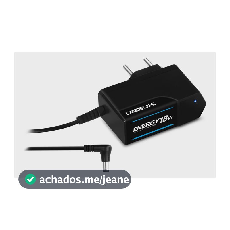 Fonte 18v Landscape Energy E18vs Bivolt 500mA para Pedais