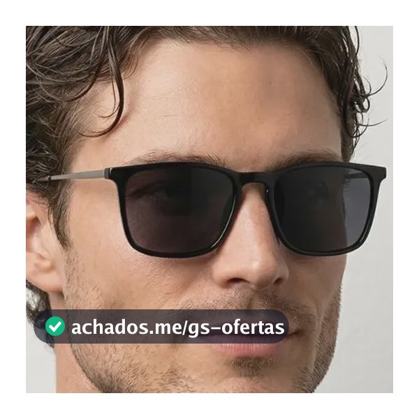 Óculos Escuro Retangular Unissex Uv400 Frete Gratis