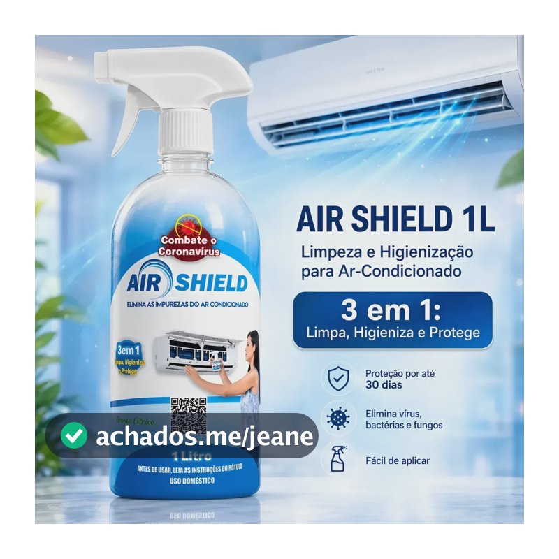 Air Shield Limpador Protetor E Antibactericida 1l C/ Gatilho