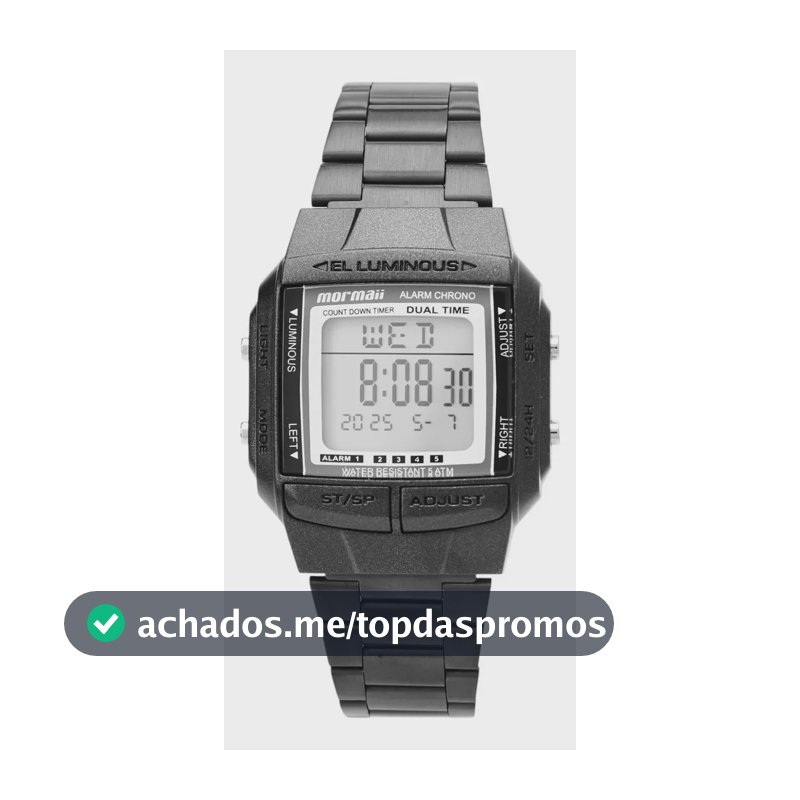 Relógio Mormaii Feminino Vintage Preto - Mo04001c/7p