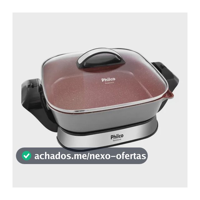 Panela Elétrica Redstone Com Revestimento 4l Vermelha Philco Vermelho 60 Hz