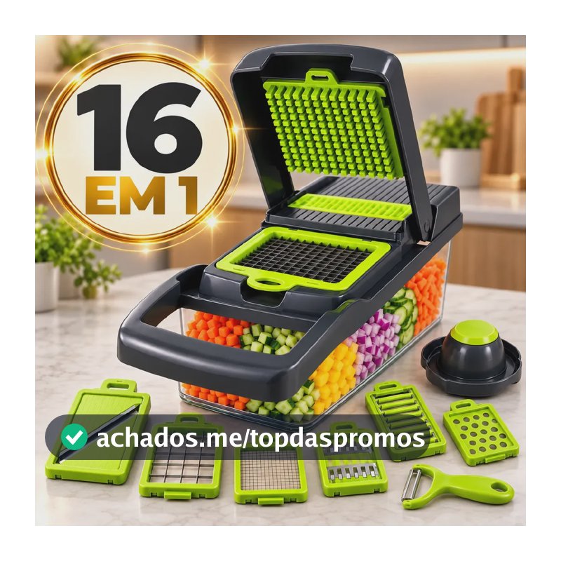 Mandolin Julienne Ralador De Legumes Inox Fatiador Cortador 13 Em 1 Multifuncional Verduras Picador Marca Homeroarte