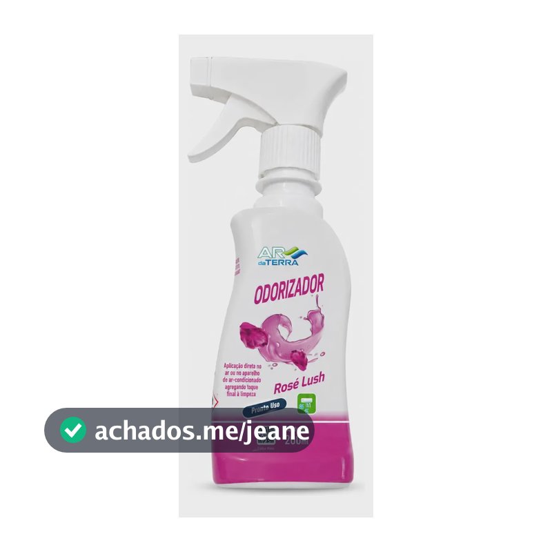 Aromatizador Ar Condicionado Ar Da Terra Rose Lush 200ml