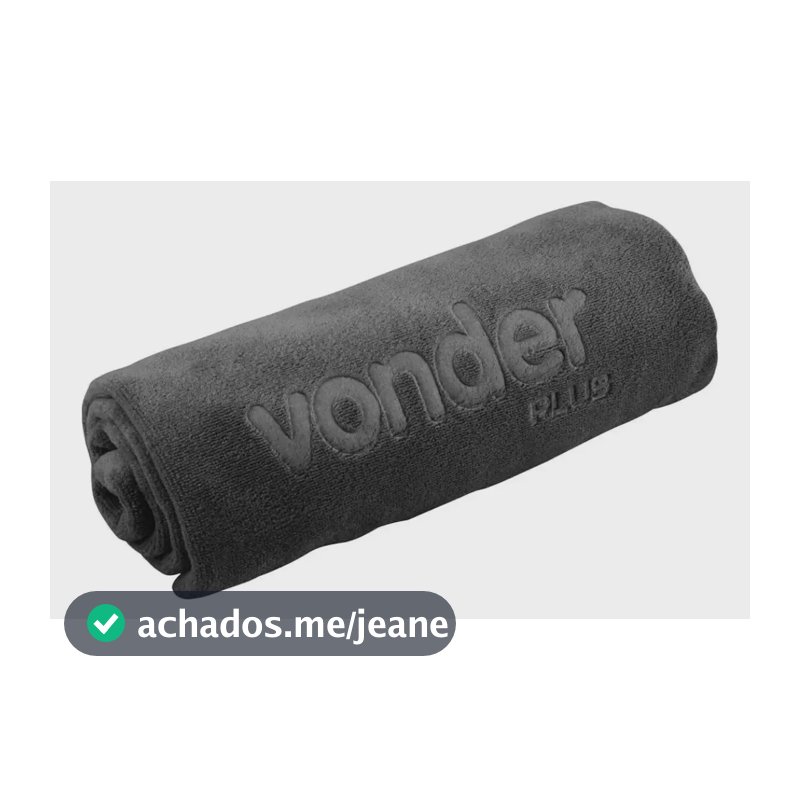 Toalha De Microfibra Vonder 40 Cm X 60 Cm 400 G/m² Preta
