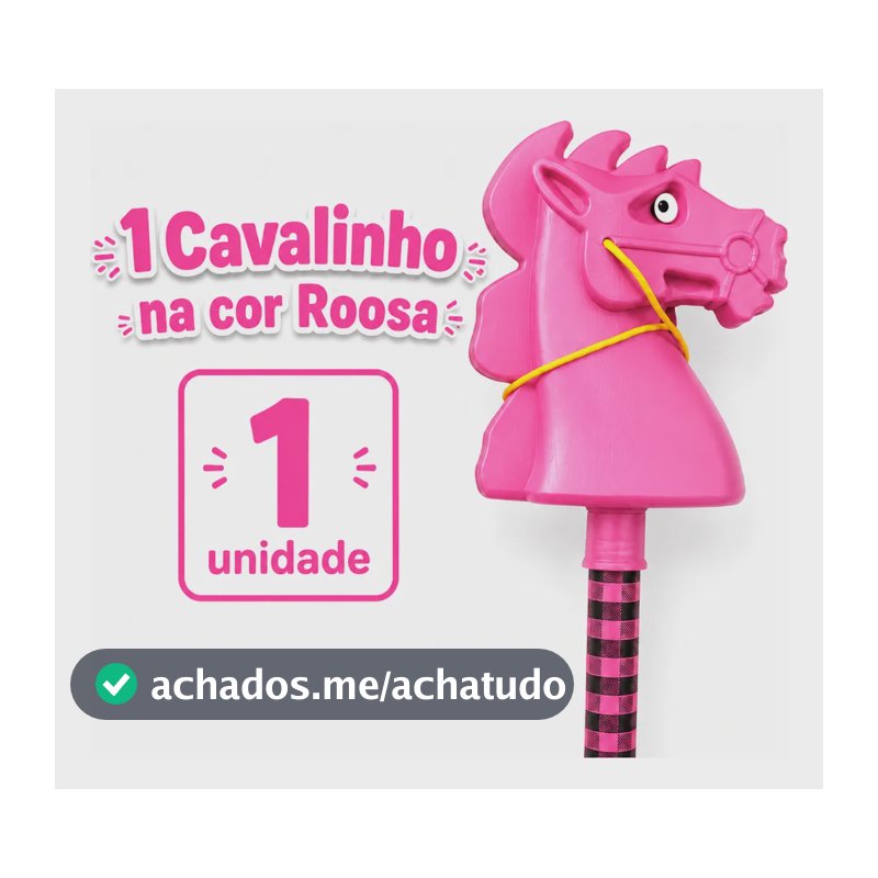 Cavalinho De Madeira Pegasus Cavalo D Pau Brinquedo Infantil Rosa 1 Rosa