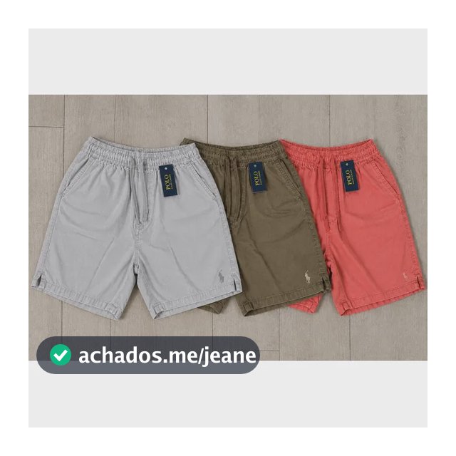 Kit 3 Bermuda Sarja Com Elástico Na Cintura Premium