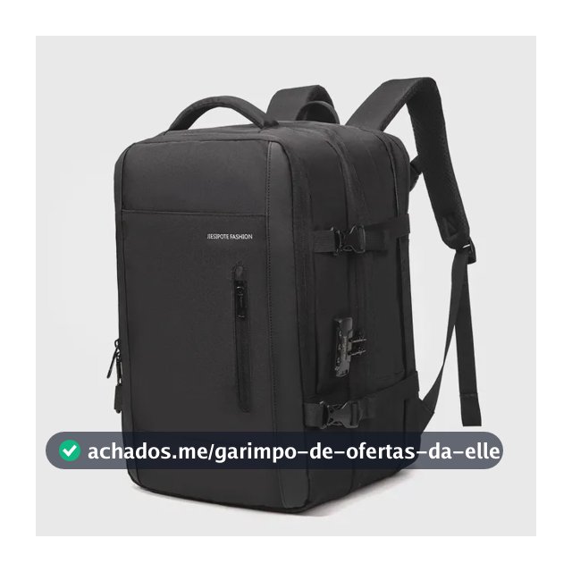 Mochila Para Notebook Impermeável com Porta USB e Senha Para Homem
