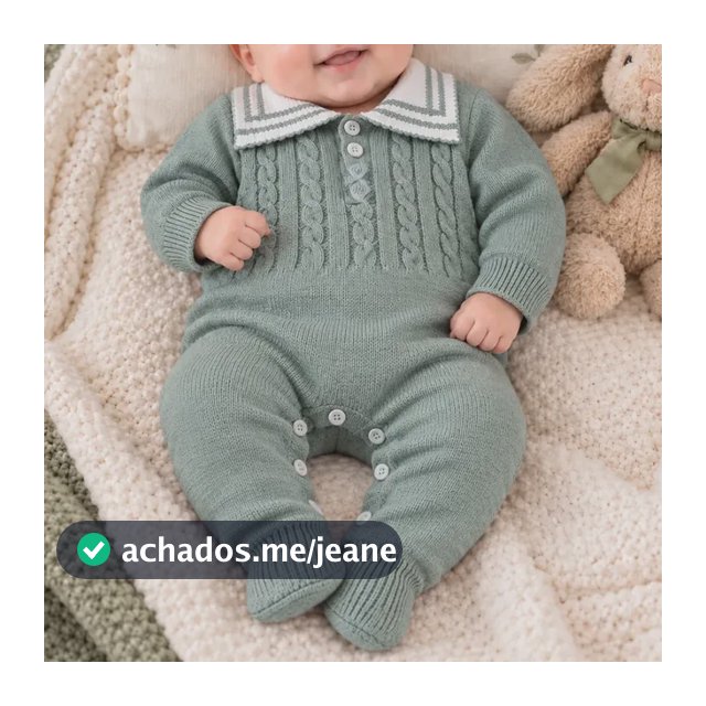 Roupa Bebe Menino Tricô Caio Verde Verde P