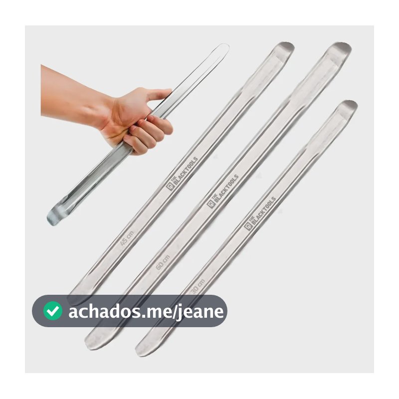 Kit 3 Espátulas Para Pneu Borracheiro Chata 30 45 60cm
