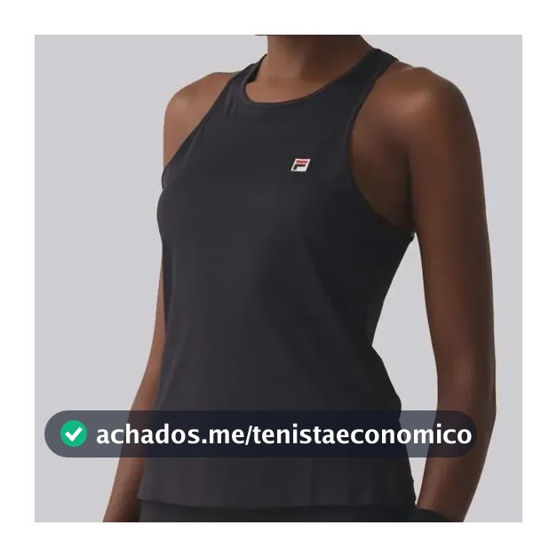 Regata Fila Tennis Basic Tank Feminina Preta
