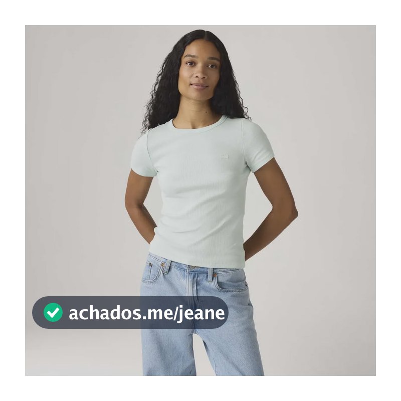 Camiseta Levis Hayes Azul Manga Curta 001j30031 Azul M Usa | M Br