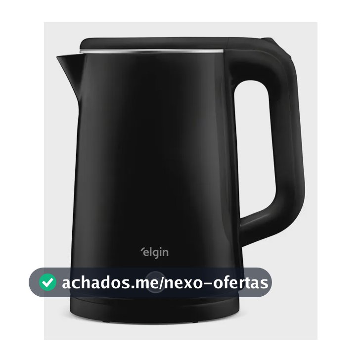 Chaleira Elétrica Elgin Slim 1,8L 1.500W cor preto sem Fio Desligamento Automático