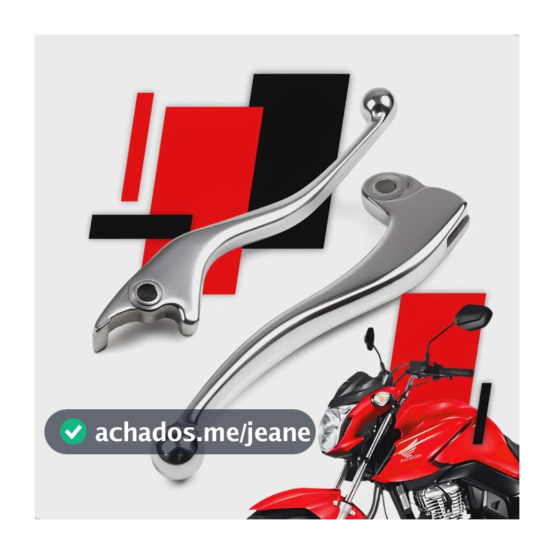Manete Cromado Honda Cg Titan 160 Fan 150 125 Freio Disco Cromado