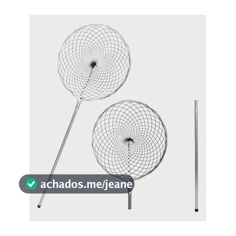 Passagua Grande Puça 1,65 Mts Aro 65 X 58 Malha 35mm Fabrica Verde
