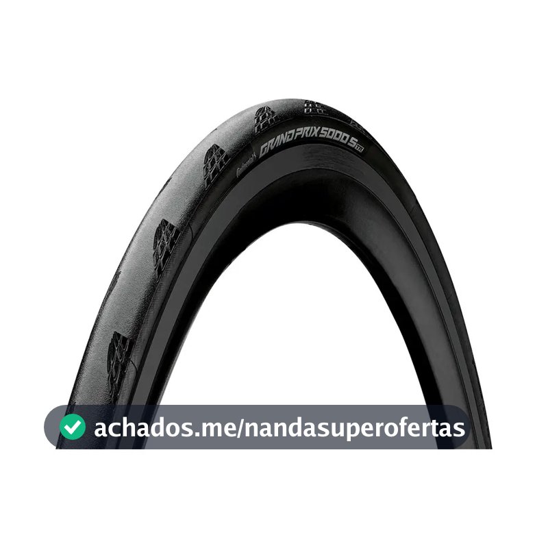 Pneu Continental Grand Prix 5000 700x25 S Tr Tubeless 220tpi Cor Preto