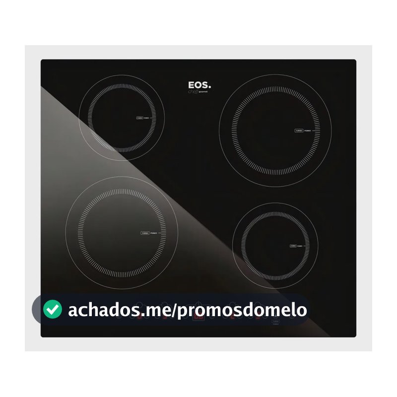 Cooktop De Indução 4 Bocas EOS 60cm Eci04ep Preto
